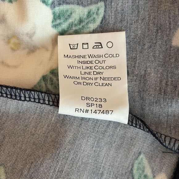 Draper James Magnolia Persley Ponte Dress Navy - Picture 8 of 10